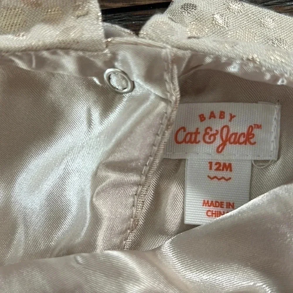 Cat & Jack gold dress